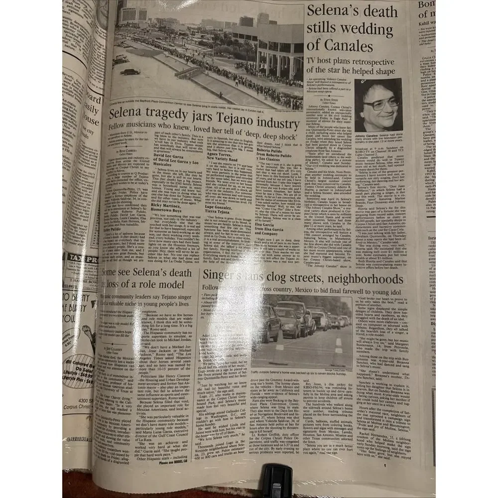 Extremely Rare Selena Corpus Christi Caller Times Newspaper
